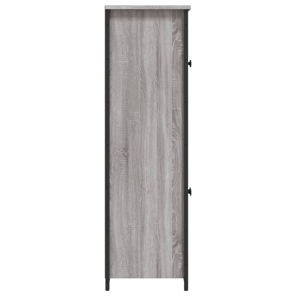 Hoge kast 62x32x106,5 cm bewerkt hout grijs sonoma is nu te koop bij PeponiXL, paradijselijk wonen!