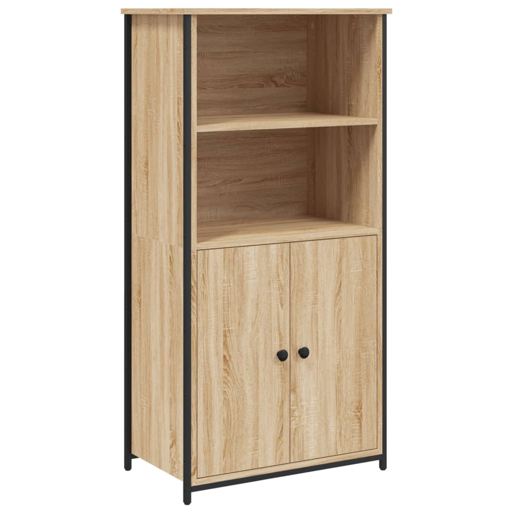 Hoge kast 62x36x121,5 cm bewerkt hout sonoma eiken is nu te koop bij PeponiXL, paradijselijk wonen!