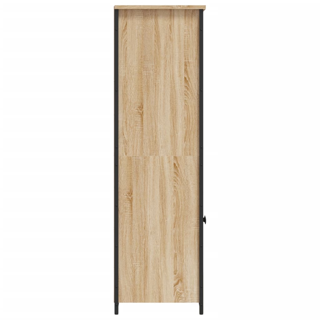 Hoge kast 62x36x121,5 cm bewerkt hout sonoma eiken is nu te koop bij PeponiXL, paradijselijk wonen!