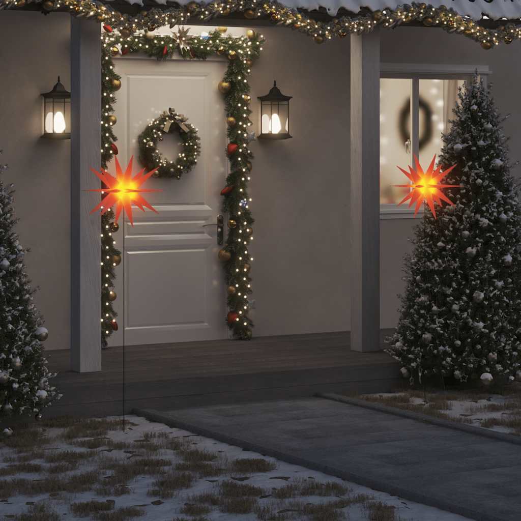 Kerstlamp met grondpin en LED inklapbaar 57 cm rood is nu te koop bij PeponiXL, paradijselijk wonen!