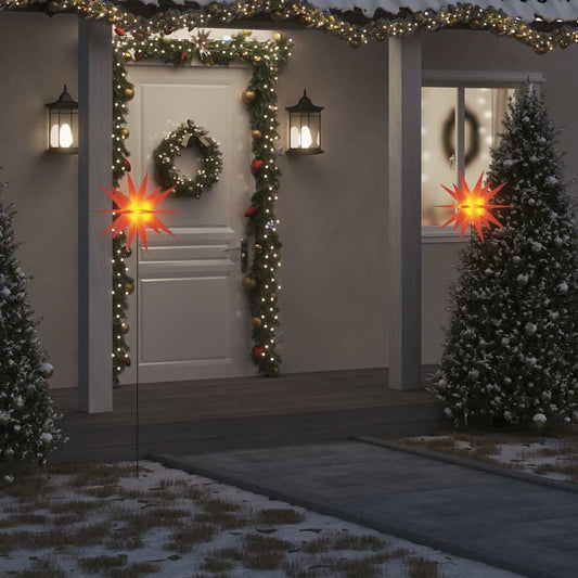 Kerstlamp met grondpin en LED inklapbaar 57 cm rood is nu te koop bij PeponiXL, paradijselijk wonen!