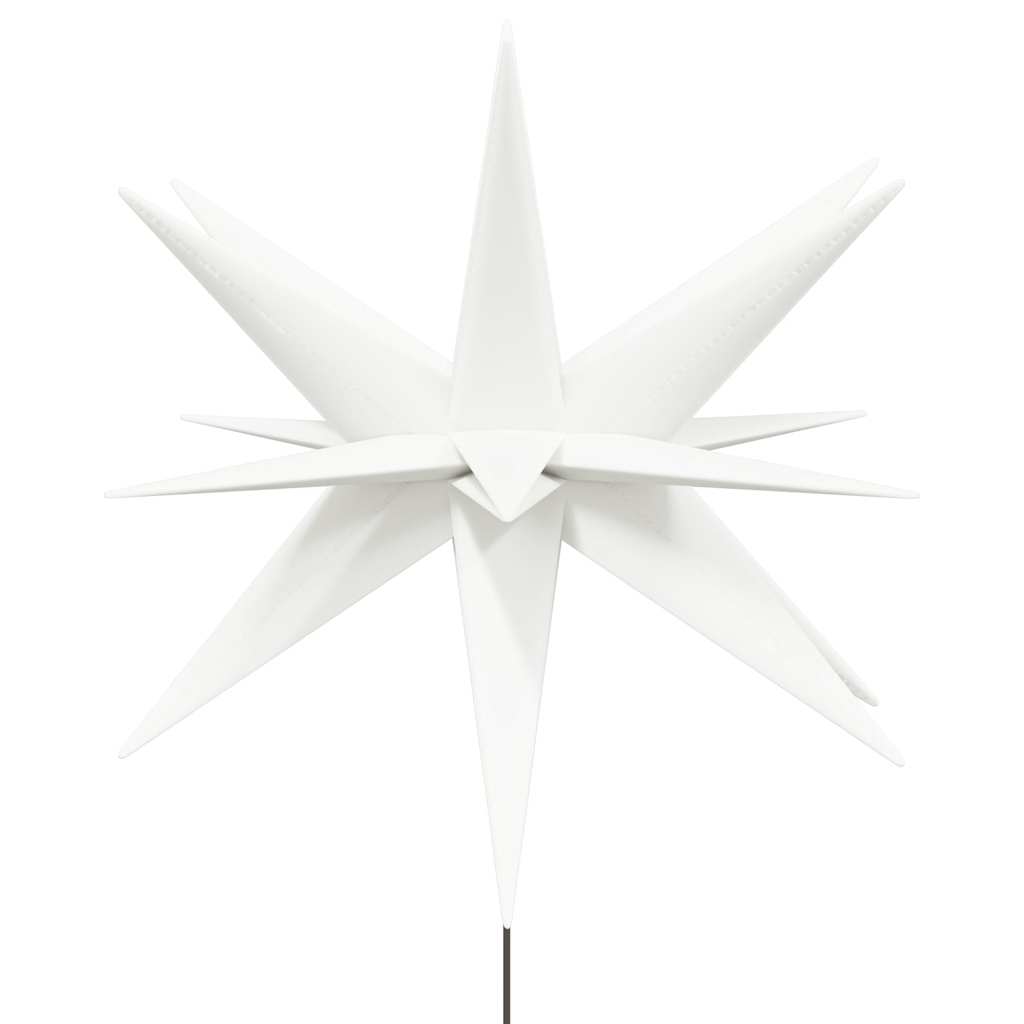 Kerstlamp met grondpin en LED inklapbaar 57 cm wit is nu te koop bij PeponiXL, paradijselijk wonen!