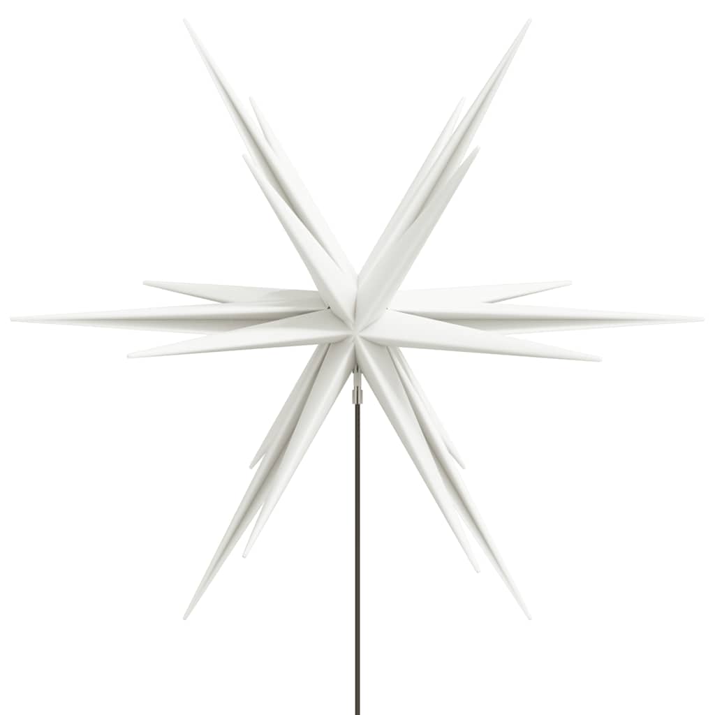 Kerstlamp met grondpin en LED inklapbaar 57 cm wit is nu te koop bij PeponiXL, paradijselijk wonen!