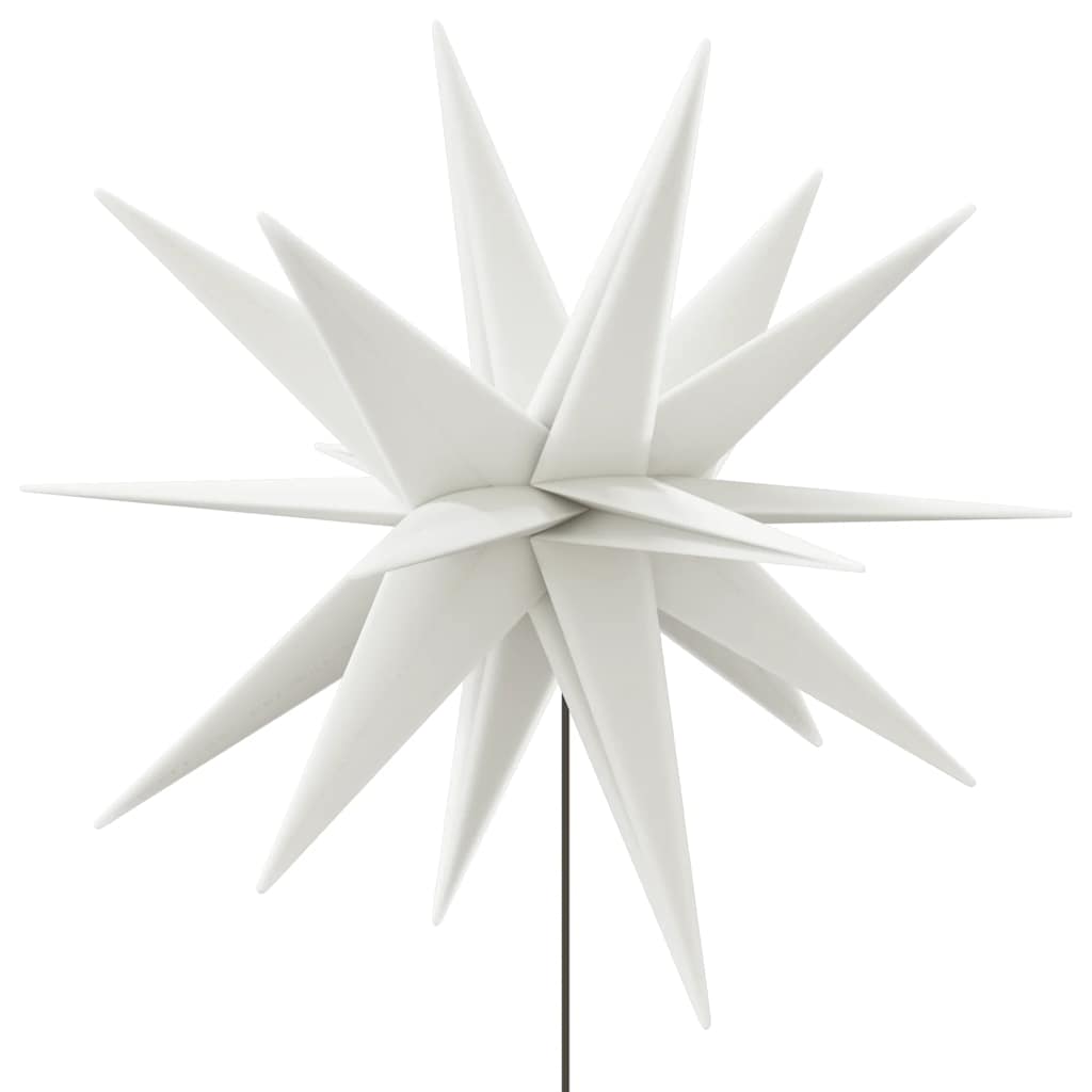 Kerstlamp met grondpin en LED inklapbaar 57 cm wit is nu te koop bij PeponiXL, paradijselijk wonen!