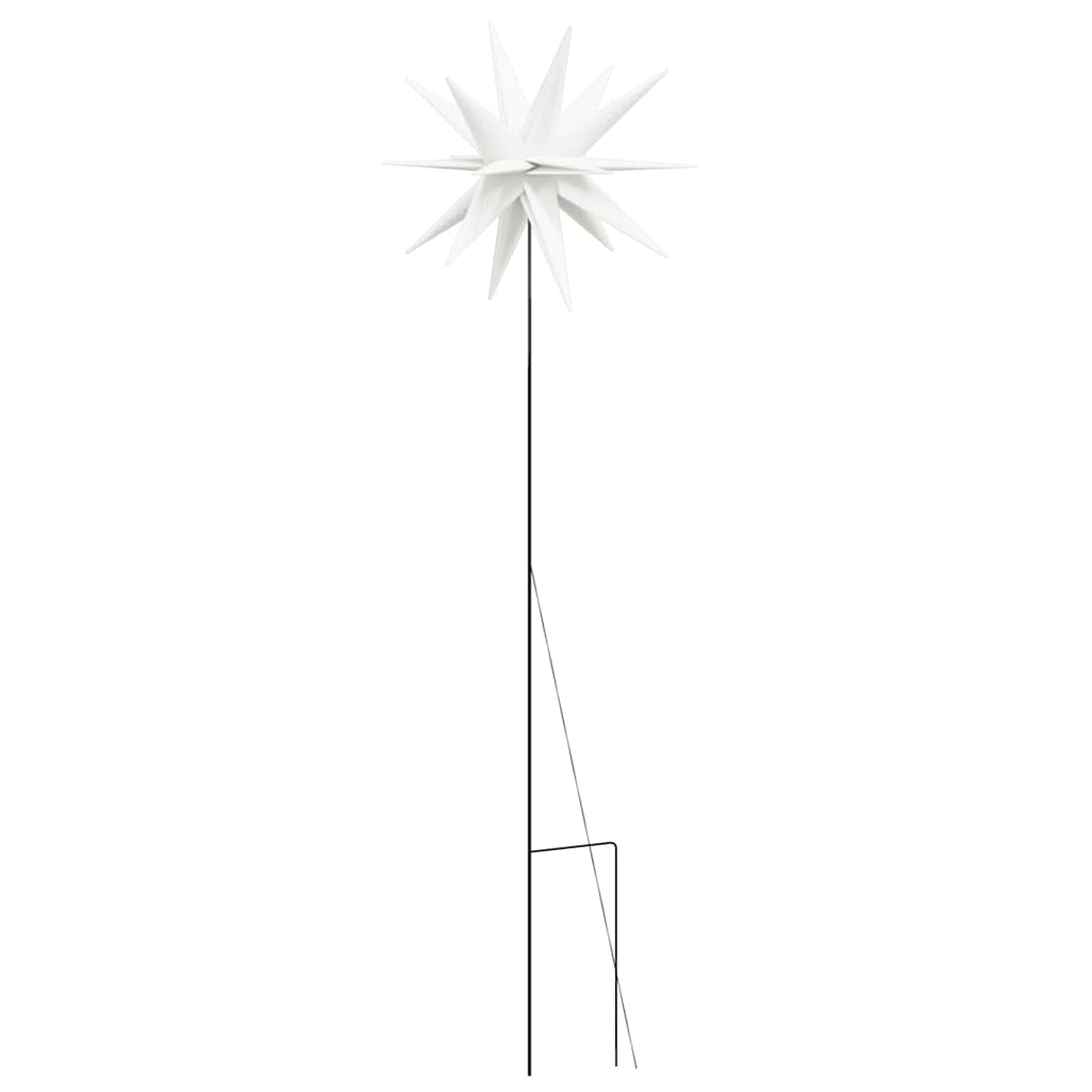 Kerstlamp met grondpin en LED inklapbaar 57 cm wit is nu te koop bij PeponiXL, paradijselijk wonen!