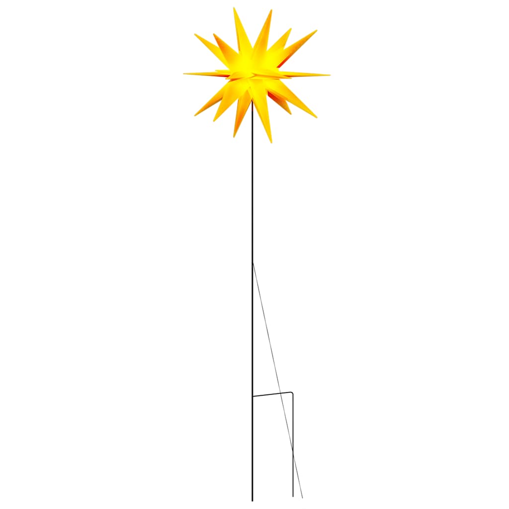 Kerstlamp met grondpin en LED inklapbaar 57 cm geel is nu te koop bij PeponiXL, paradijselijk wonen!