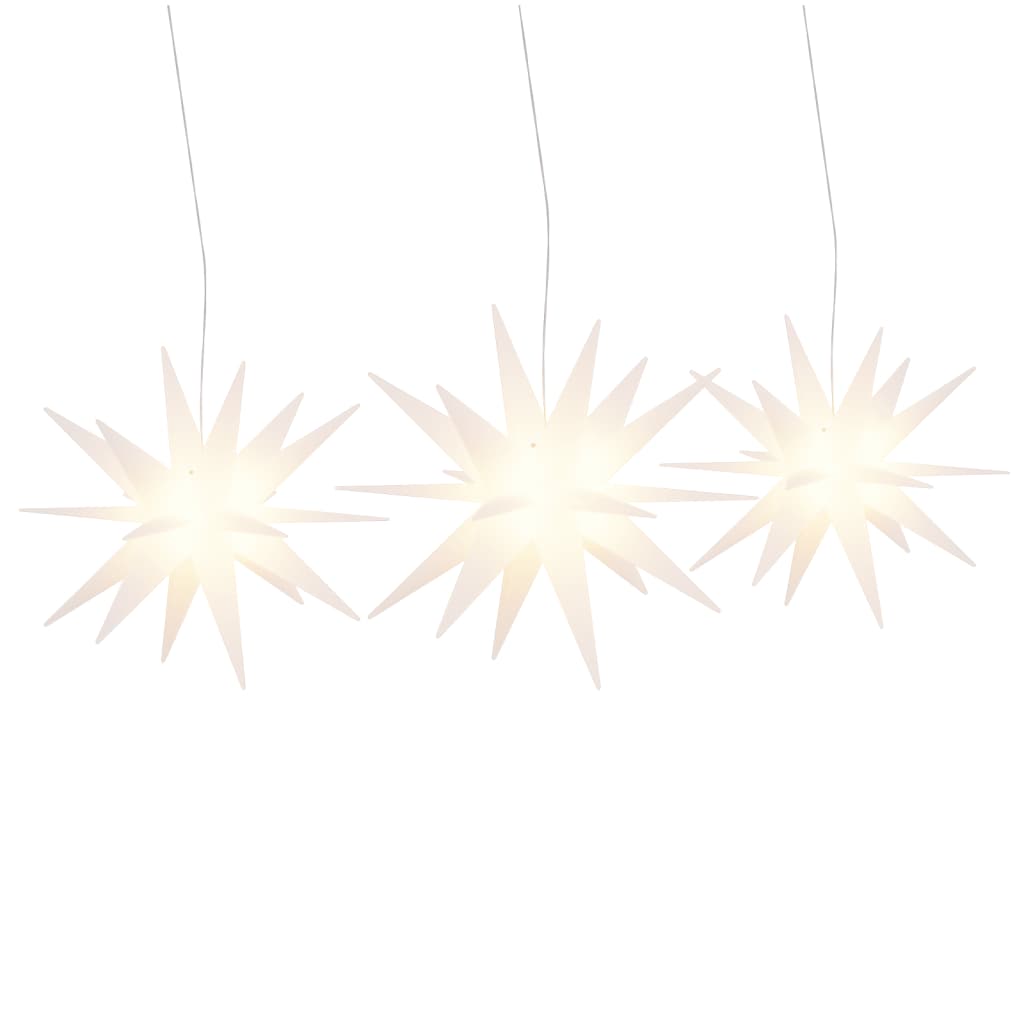 Kerstlampen met LED's 3 st inklapbaar wit is nu te koop bij PeponiXL, paradijselijk wonen!