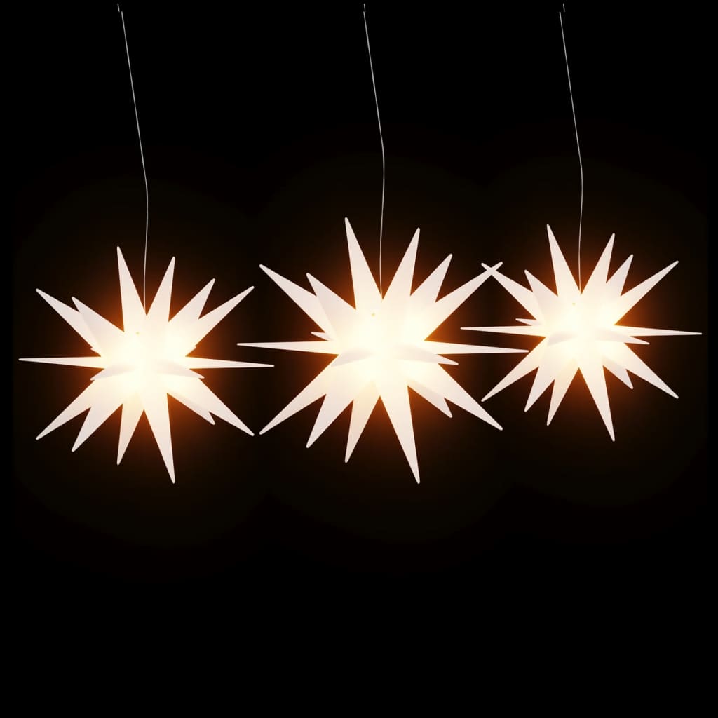 Kerstlampen met LED's 3 st inklapbaar wit is nu te koop bij PeponiXL, paradijselijk wonen!