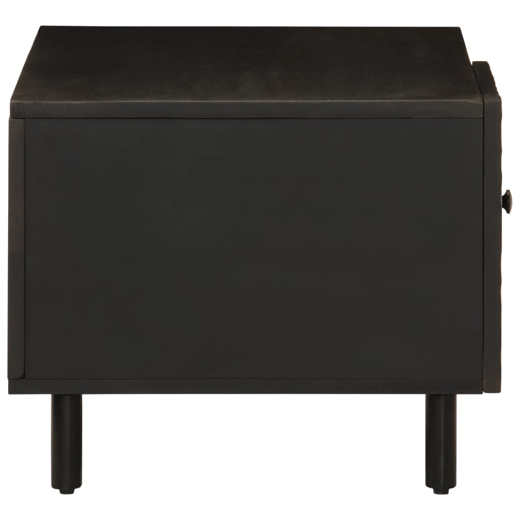 Salontafel 80x50x40 cm massief mangohout zwart is nu te koop bij PeponiXL, paradijselijk wonen!