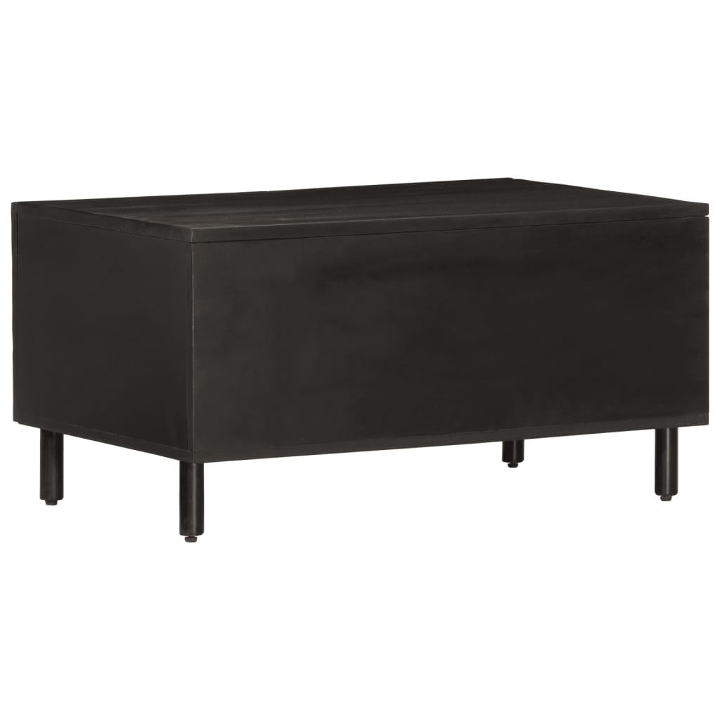 Salontafel 80x50x40 cm massief mangohout zwart is nu te koop bij PeponiXL, paradijselijk wonen!
