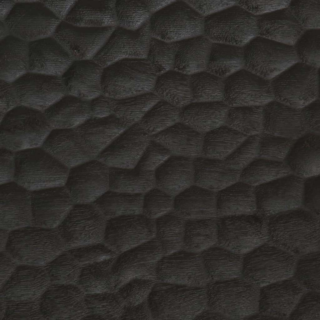 Salontafel 100x54x40 cm massief mangohout zwart is nu te koop bij PeponiXL, paradijselijk wonen!