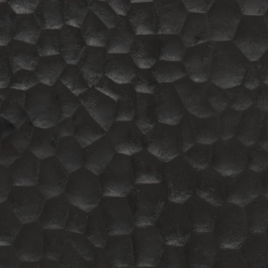 Tv-meubel 80x31x46 cm massief mangohout zwart is nu te koop bij PeponiXL, paradijselijk wonen!