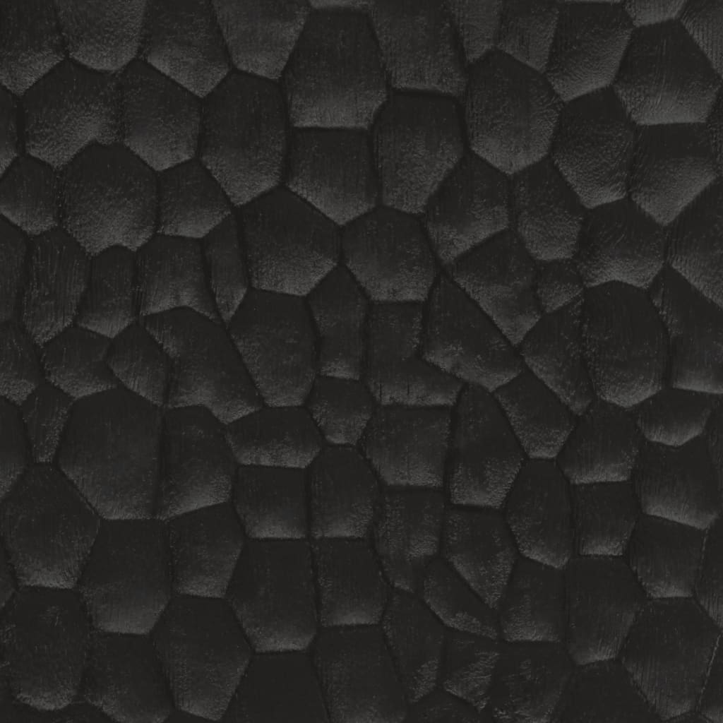 Badkamerkast 38x33x160 cm massief mangohout zwart is nu te koop bij PeponiXL, paradijselijk wonen!