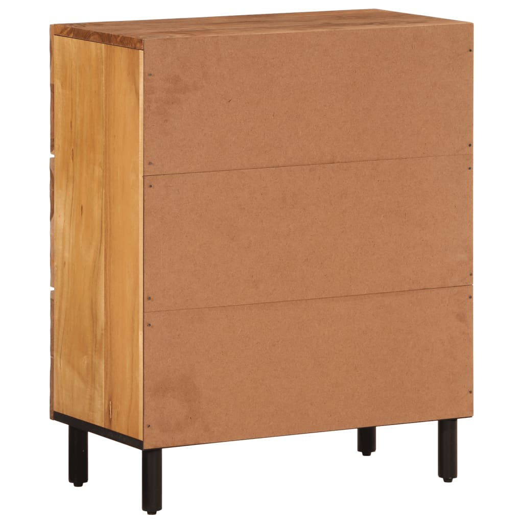 Bijzetkast 60x33x75 cm massief acaciahout is nu te koop bij PeponiXL, paradijselijk wonen!