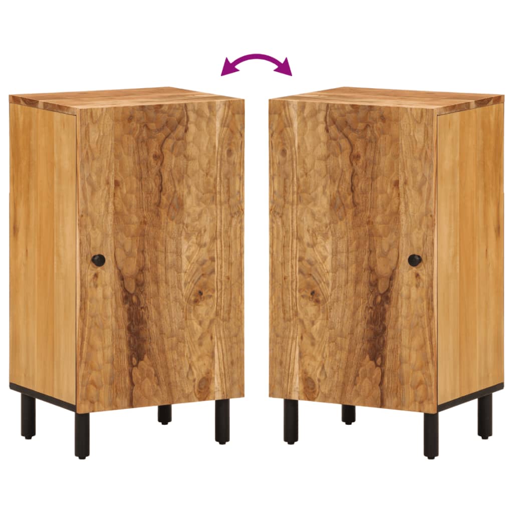 Bijzetkast 40x33x75 cm massief acaciahout is nu te koop bij PeponiXL, paradijselijk wonen!
