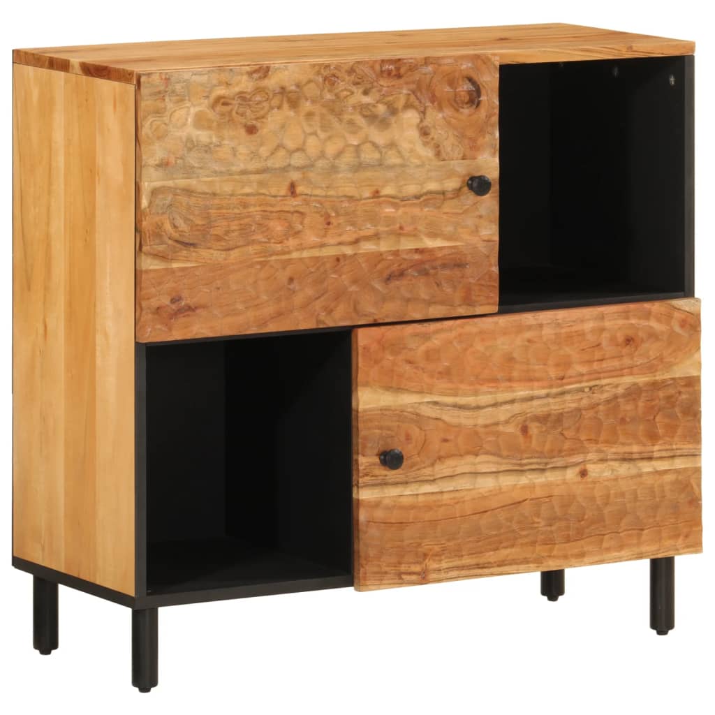 Bijzetkast 80x33x75 cm massief acaciahout is nu te koop bij PeponiXL, paradijselijk wonen!