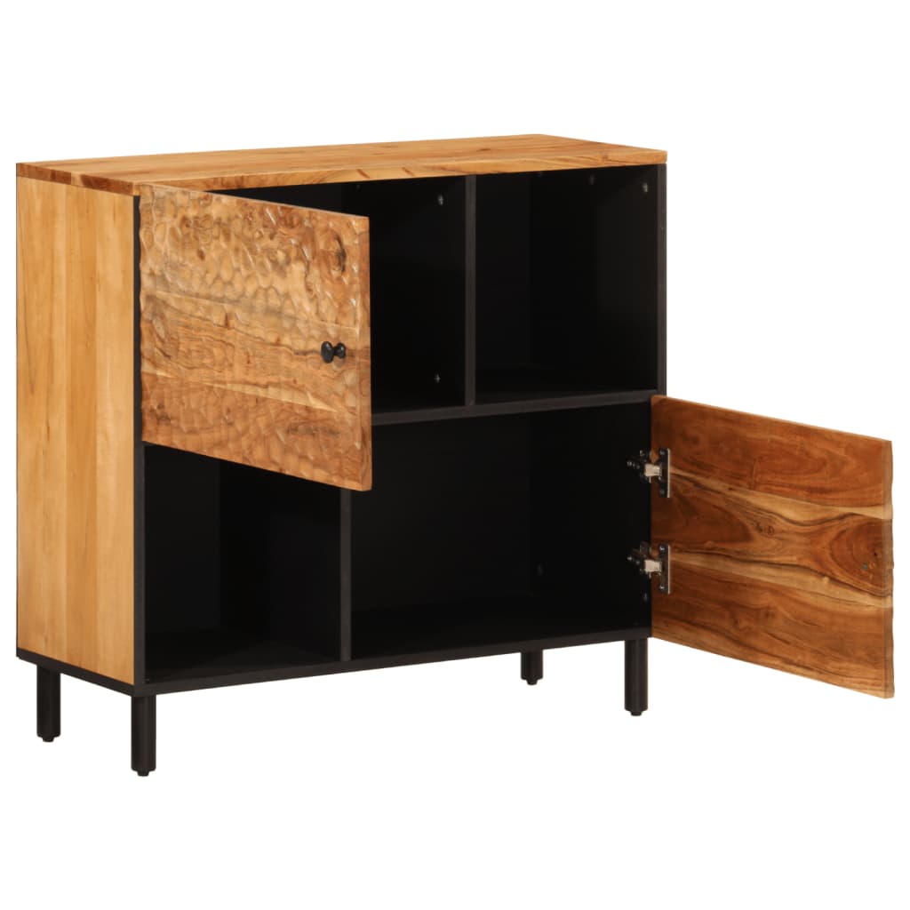 Bijzetkast 80x33x75 cm massief acaciahout is nu te koop bij PeponiXL, paradijselijk wonen!