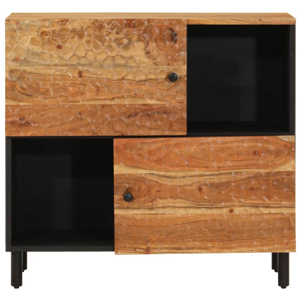 Bijzetkast 80x33x75 cm massief acaciahout is nu te koop bij PeponiXL, paradijselijk wonen!