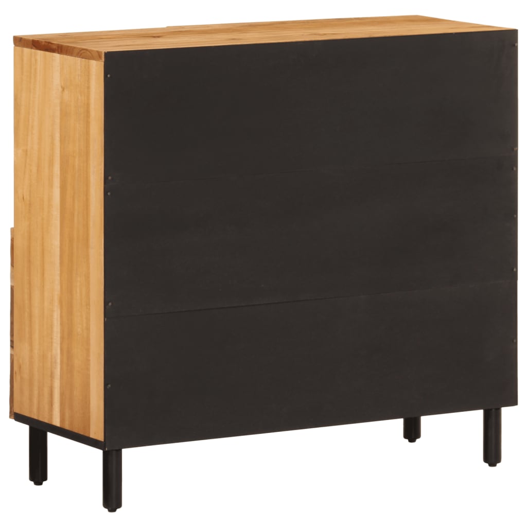 Bijzetkast 80x33x75 cm massief acaciahout is nu te koop bij PeponiXL, paradijselijk wonen!