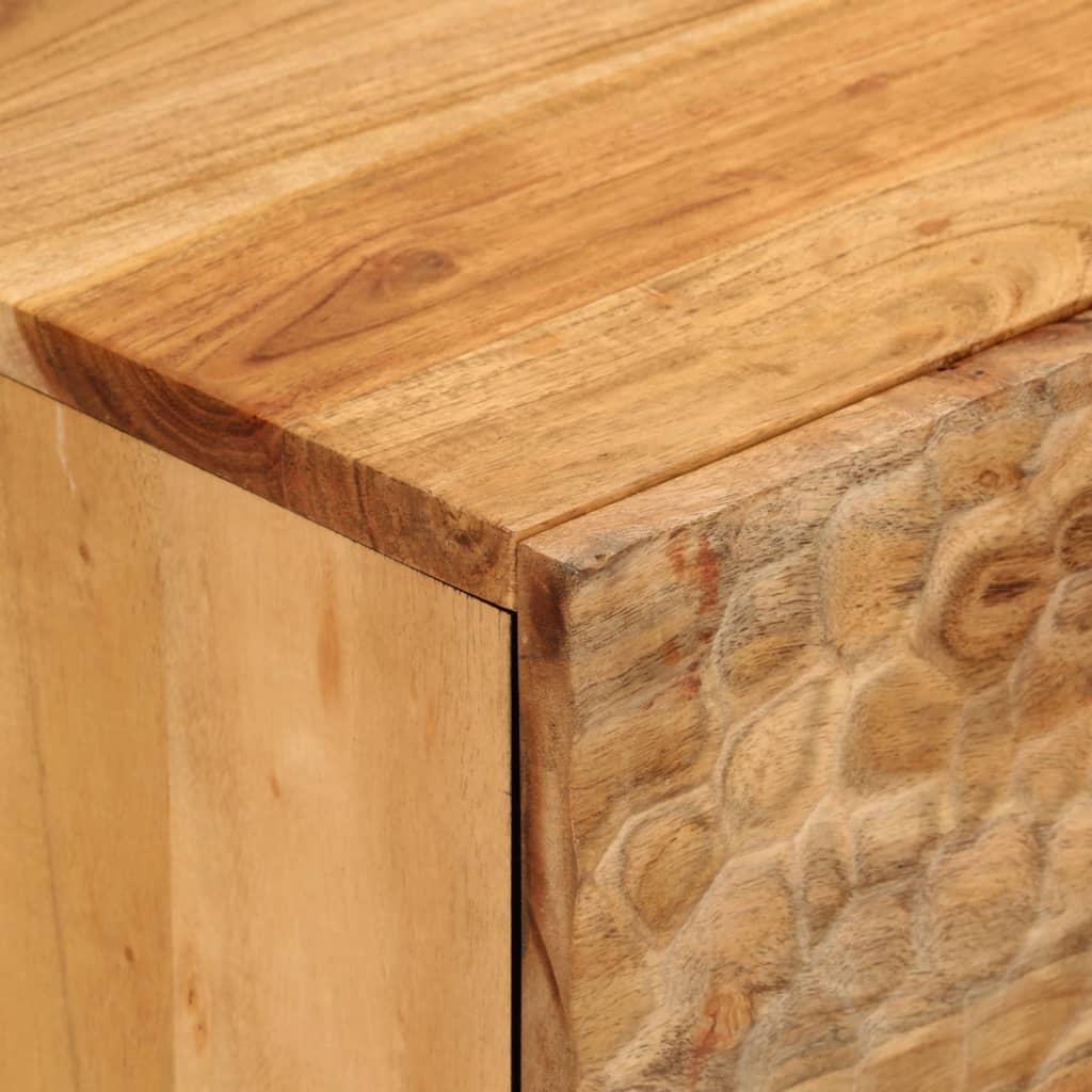 Bijzetkast 80x33x75 cm massief acaciahout is nu te koop bij PeponiXL, paradijselijk wonen!