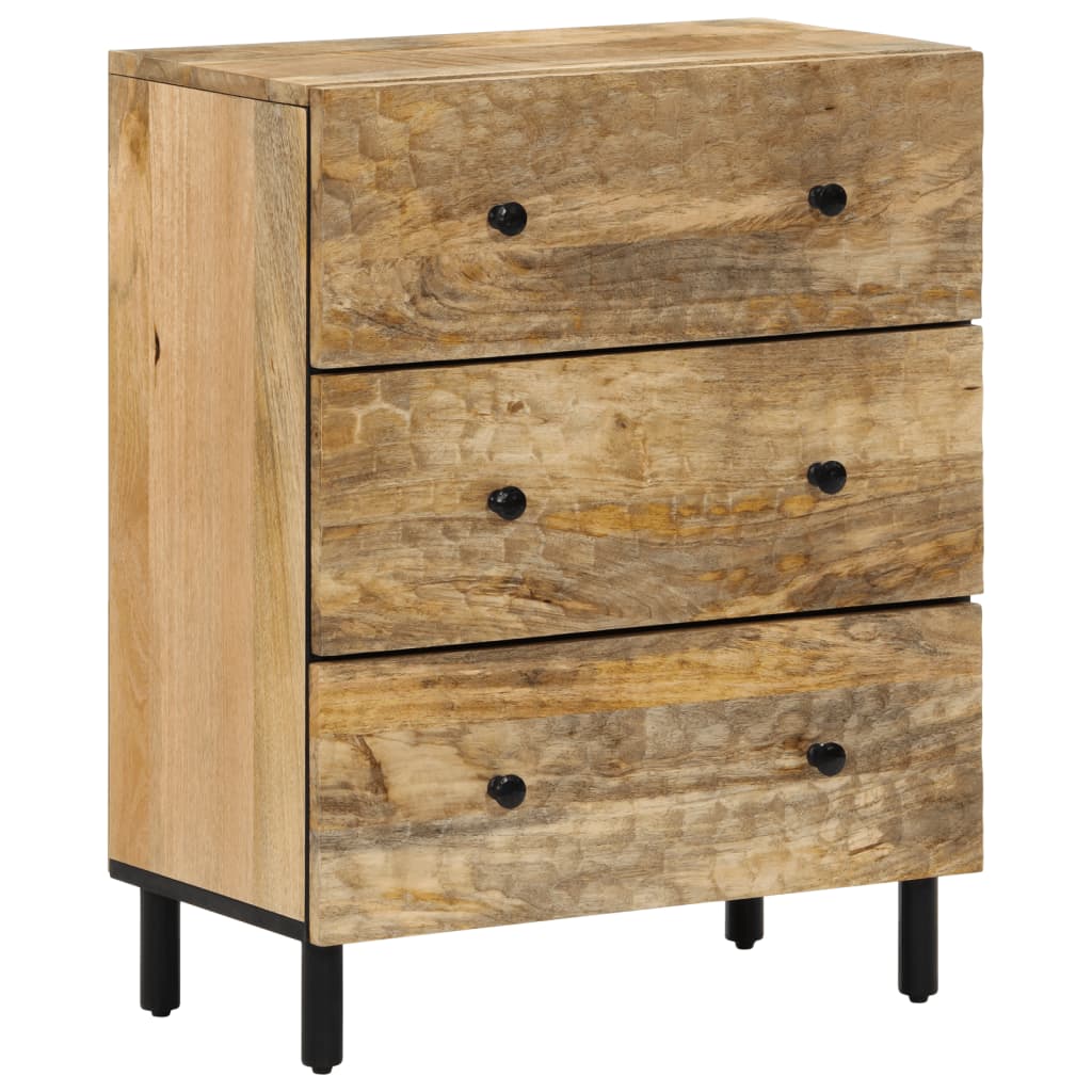 Bijzetkast 60x33x75 cm massief mangohout is nu te koop bij PeponiXL, paradijselijk wonen!
