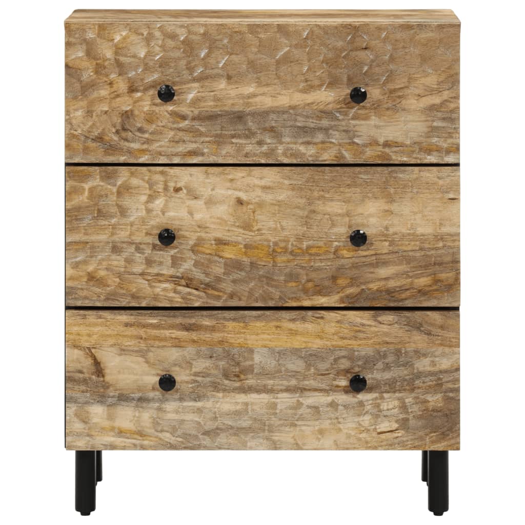 Bijzetkast 60x33x75 cm massief mangohout is nu te koop bij PeponiXL, paradijselijk wonen!