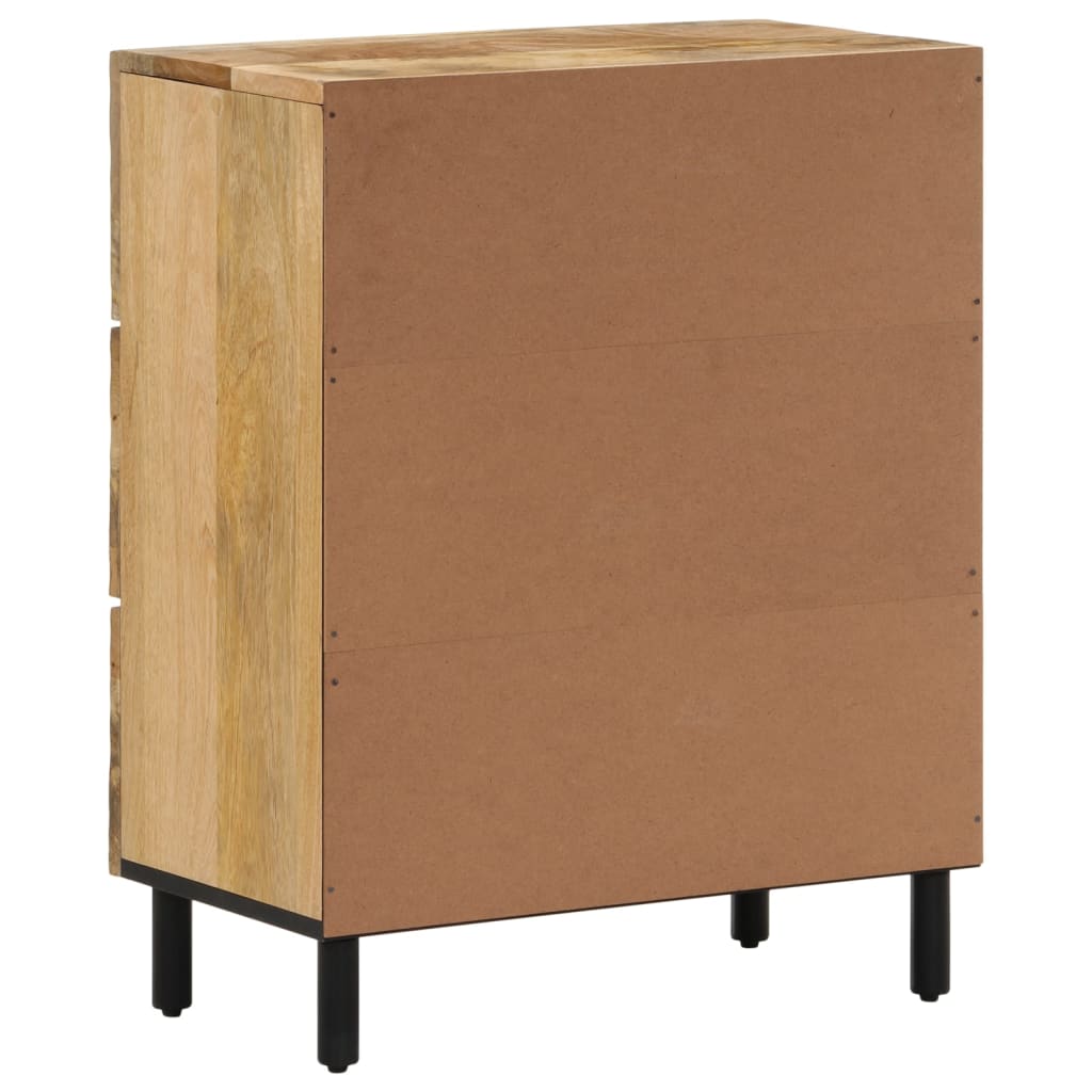 Bijzetkast 60x33x75 cm massief mangohout is nu te koop bij PeponiXL, paradijselijk wonen!