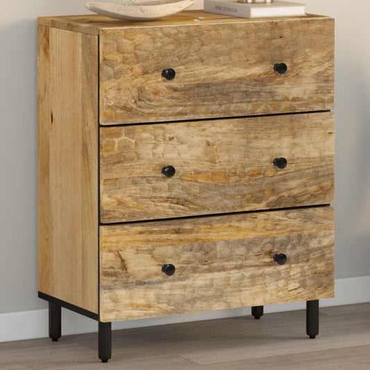 Bijzetkast 60x33x75 cm massief mangohout is nu te koop bij PeponiXL, paradijselijk wonen!