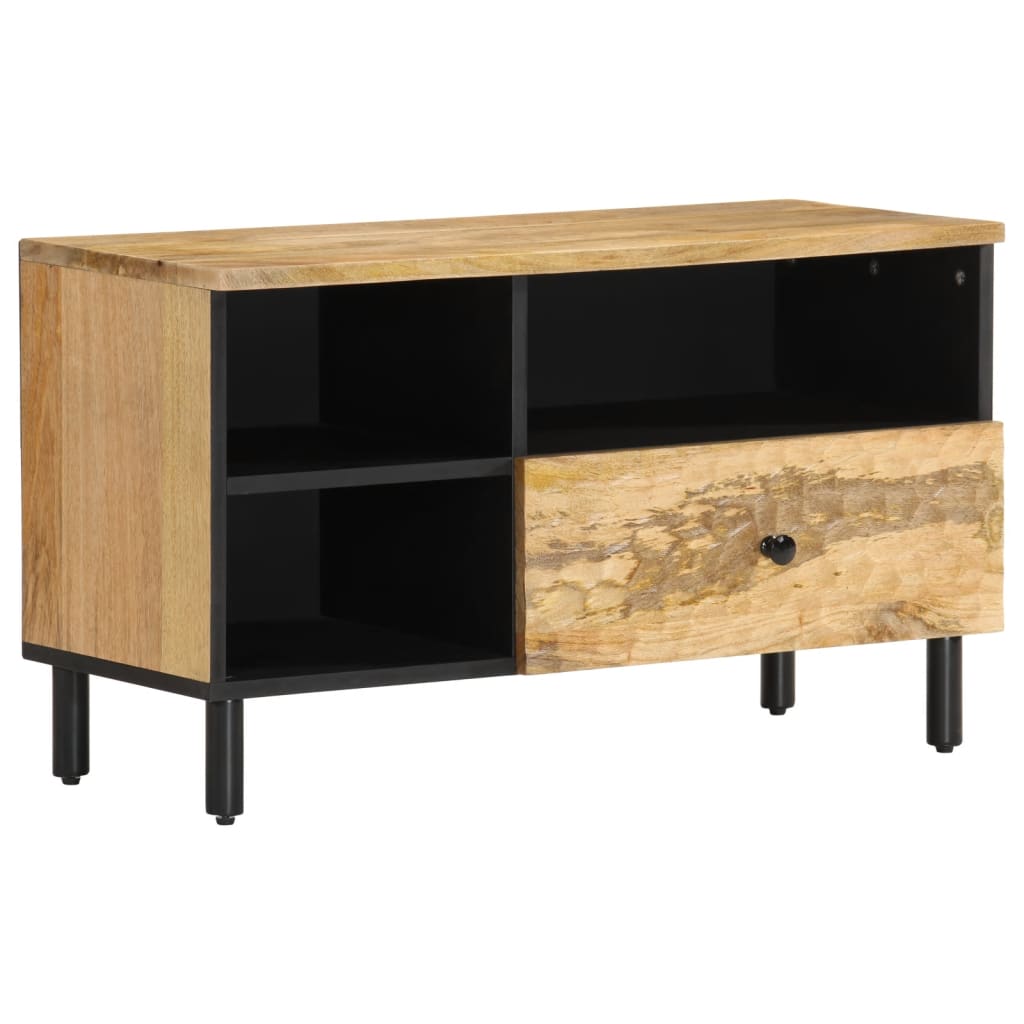 Tv-meubel 80x33x46 cm massief mangohout is nu te koop bij PeponiXL, paradijselijk wonen!