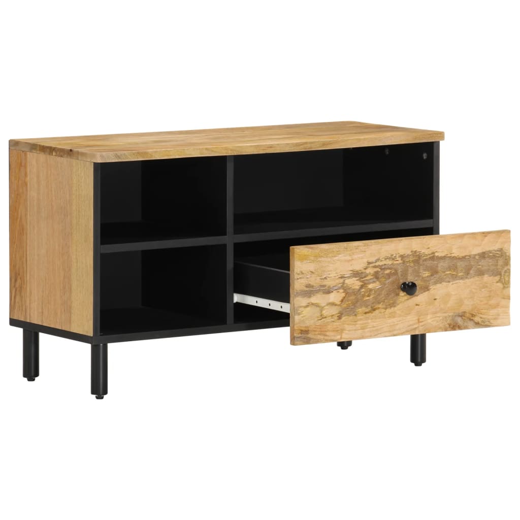 Tv-meubel 80x33x46 cm massief mangohout is nu te koop bij PeponiXL, paradijselijk wonen!