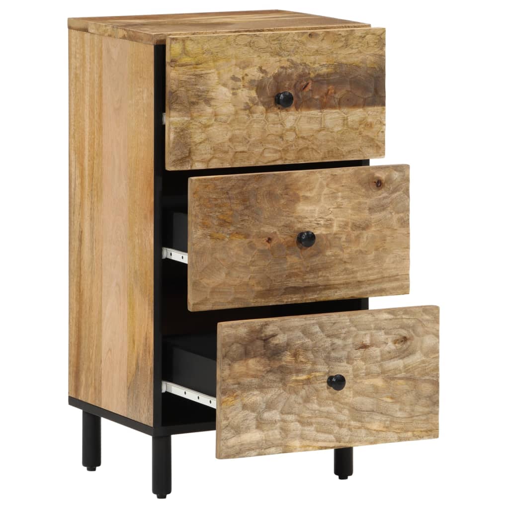 Bijzetkast 40x33x75 cm massief mangohout is nu te koop bij PeponiXL, paradijselijk wonen!