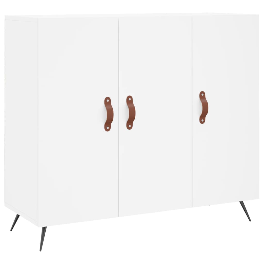 Dressoir 90x34x80 cm bewerkt hout wit is nu te koop bij PeponiXL, paradijselijk wonen!