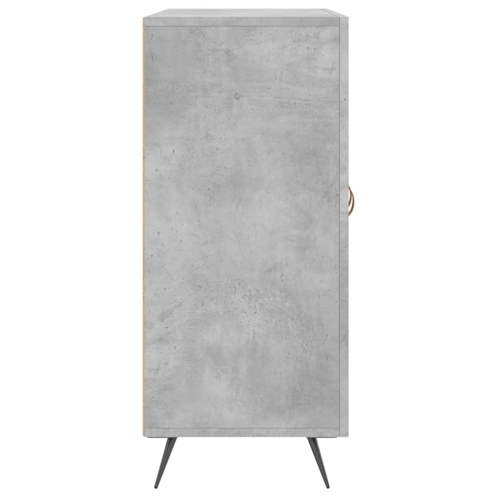 Dressoir 90x34x80 cm bewerkt hout betongrijs is nu te koop bij PeponiXL, paradijselijk wonen!