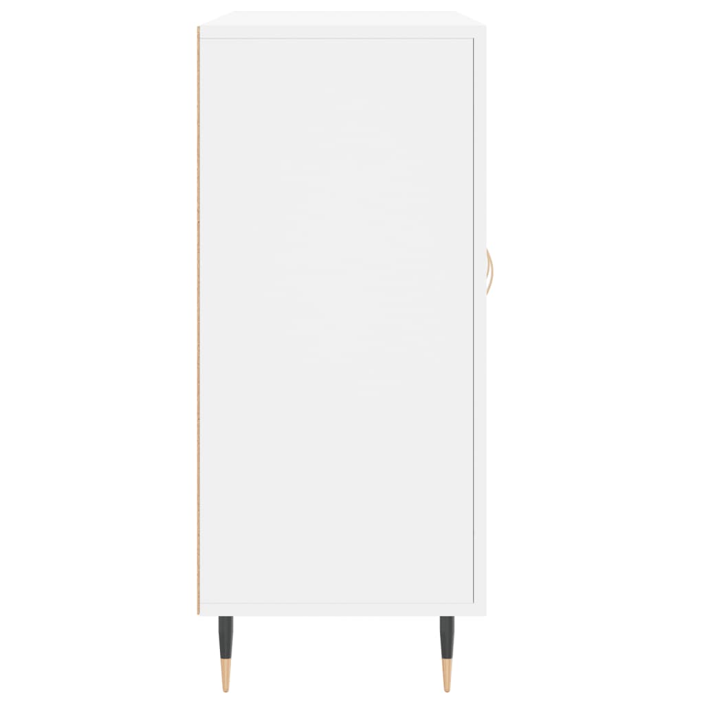 Dressoir 90x34x80 cm bewerkt hout wit is nu te koop bij PeponiXL, paradijselijk wonen!