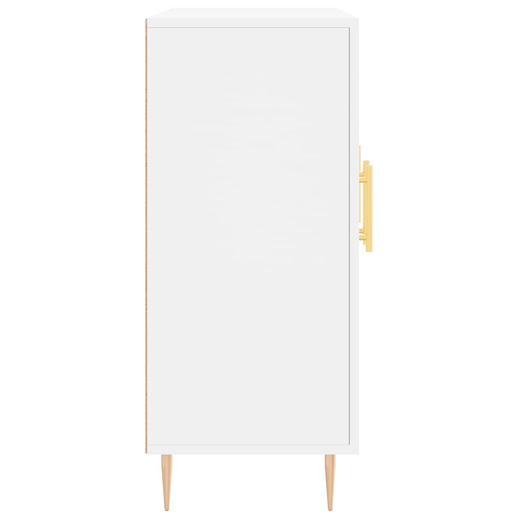 Dressoir 90x34x80 cm bewerkt hout wit is nu te koop bij PeponiXL, paradijselijk wonen!