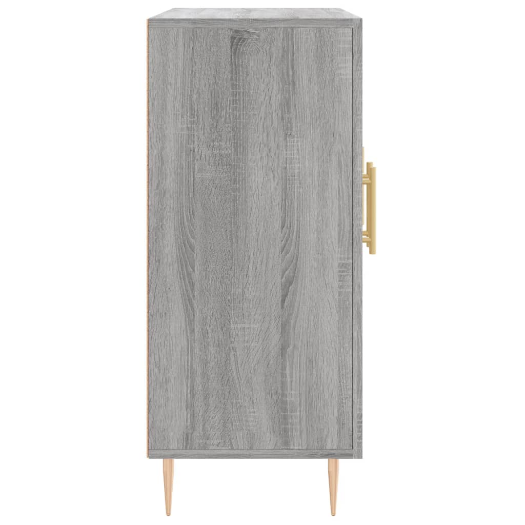 Dressoir 90x34x80 cm bewerkt hout grijs sonoma eikenkleurig is nu te koop bij PeponiXL, paradijselijk wonen!