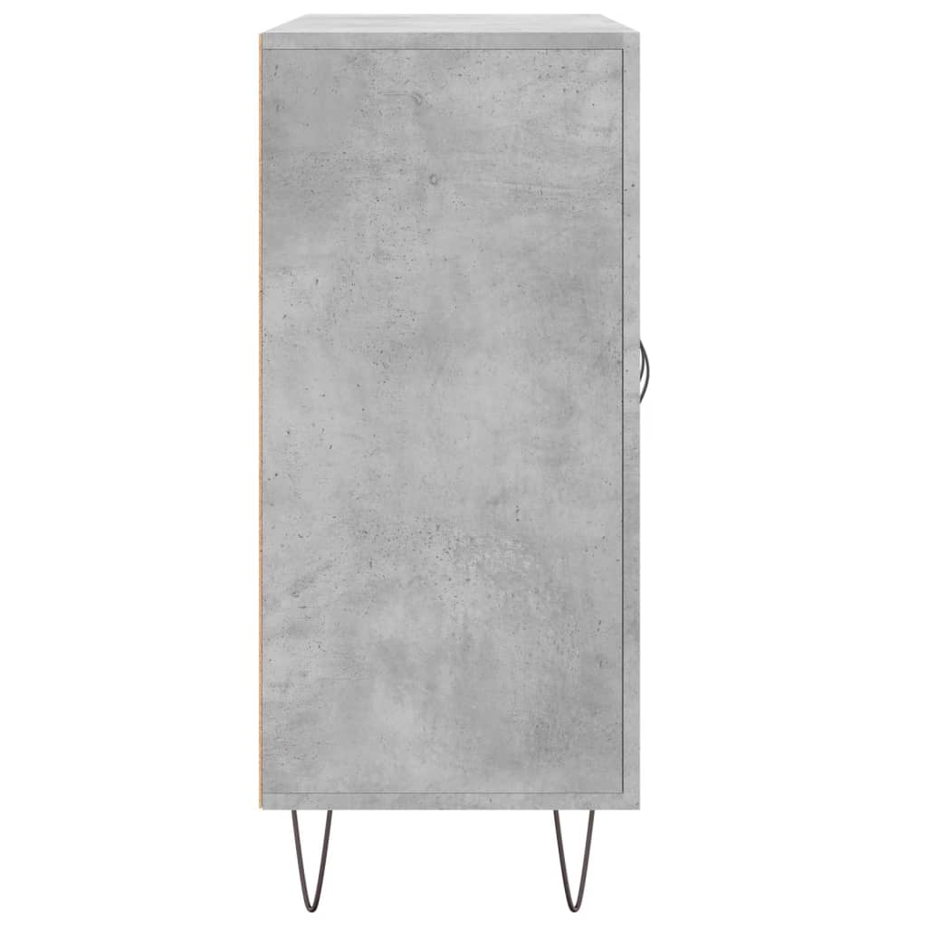 Dressoir 90x34x80 cm bewerkt hout betongrijs is nu te koop bij PeponiXL, paradijselijk wonen!