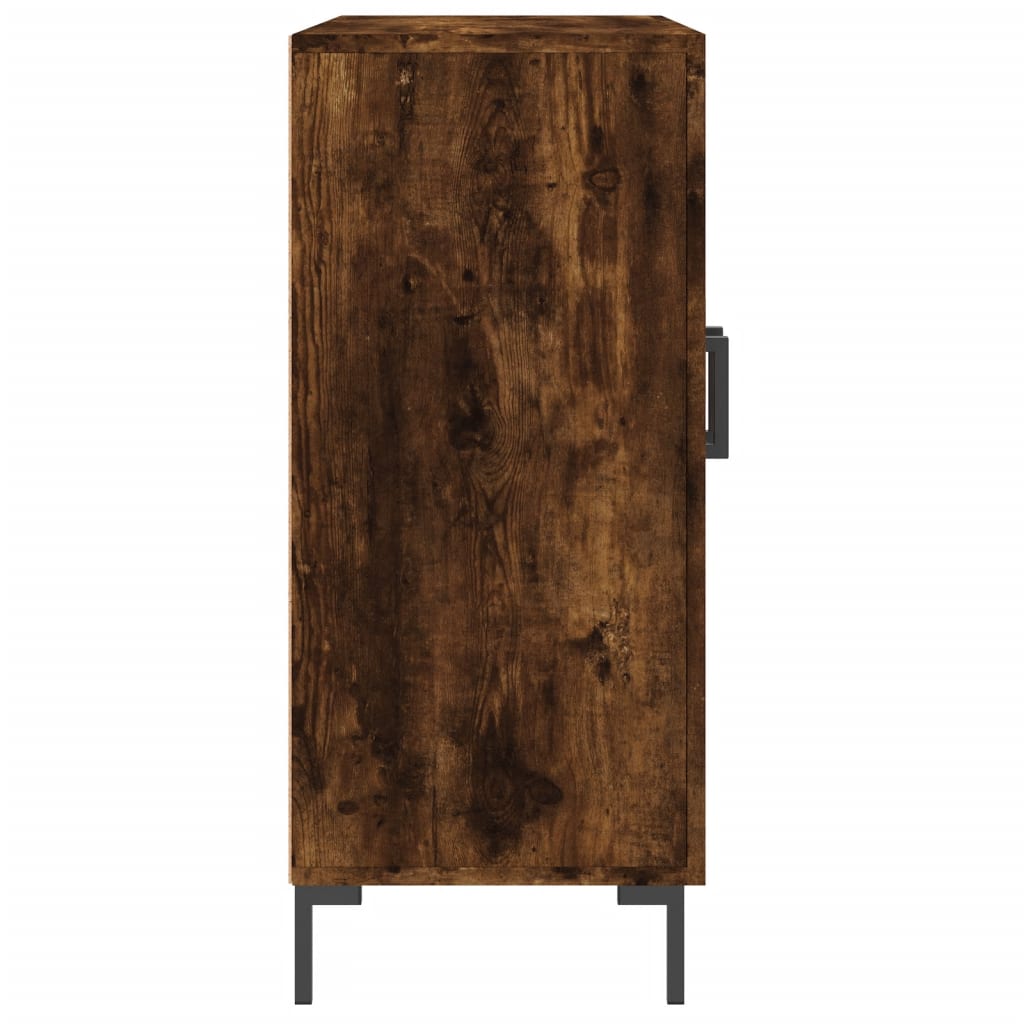 Dressoir 90x34x80 cm bewerkt hout gerookt eikenkleurig is nu te koop bij PeponiXL, paradijselijk wonen!