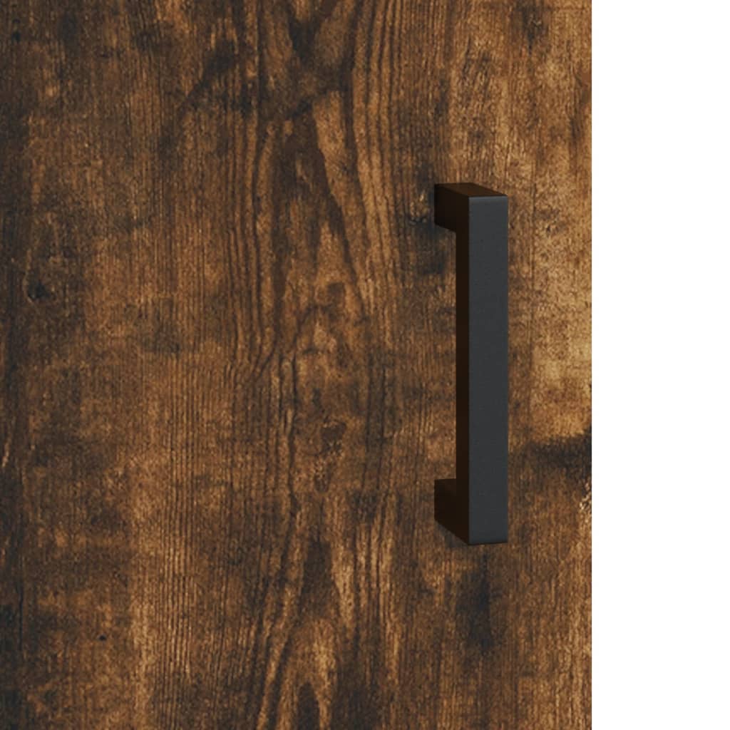 Dressoir 90x34x80 cm bewerkt hout gerookt eikenkleurig is nu te koop bij PeponiXL, paradijselijk wonen!
