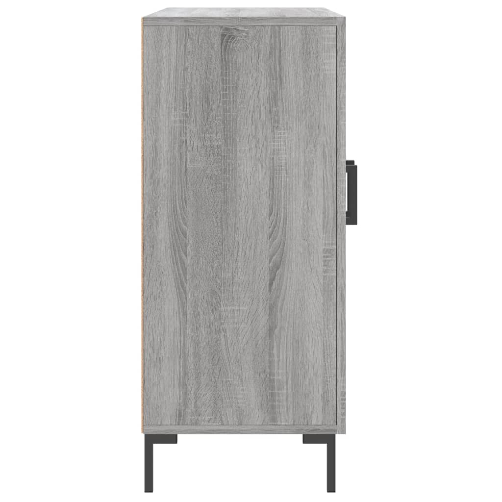 Dressoir 90x34x80 cm bewerkt hout grijs sonoma eikenkleurig is nu te koop bij PeponiXL, paradijselijk wonen!