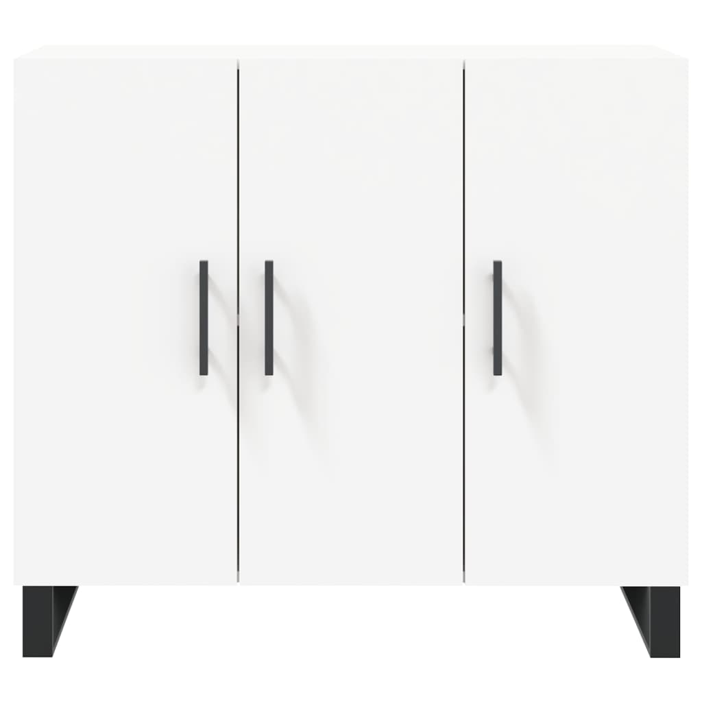 Dressoir 90x34x80 cm bewerkt hout wit is nu te koop bij PeponiXL, paradijselijk wonen!