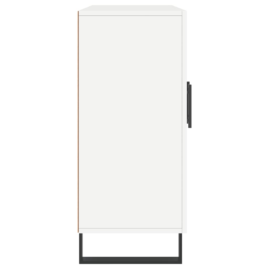 Dressoir 90x34x80 cm bewerkt hout wit is nu te koop bij PeponiXL, paradijselijk wonen!