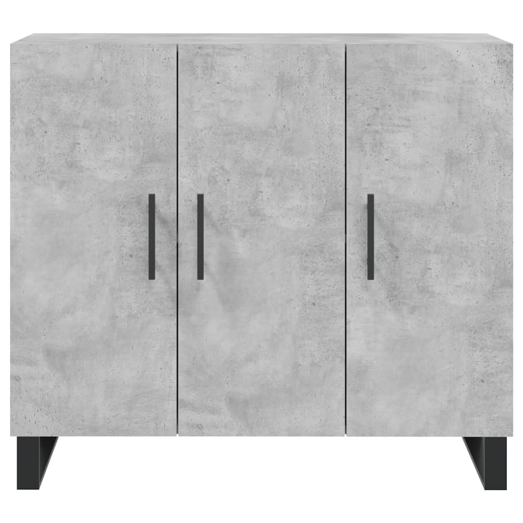 Dressoir 90x34x80 cm bewerkt hout betongrijs is nu te koop bij PeponiXL, paradijselijk wonen!