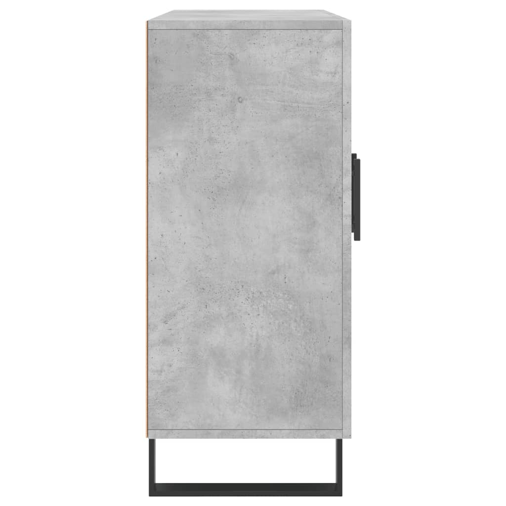 Dressoir 90x34x80 cm bewerkt hout betongrijs is nu te koop bij PeponiXL, paradijselijk wonen!