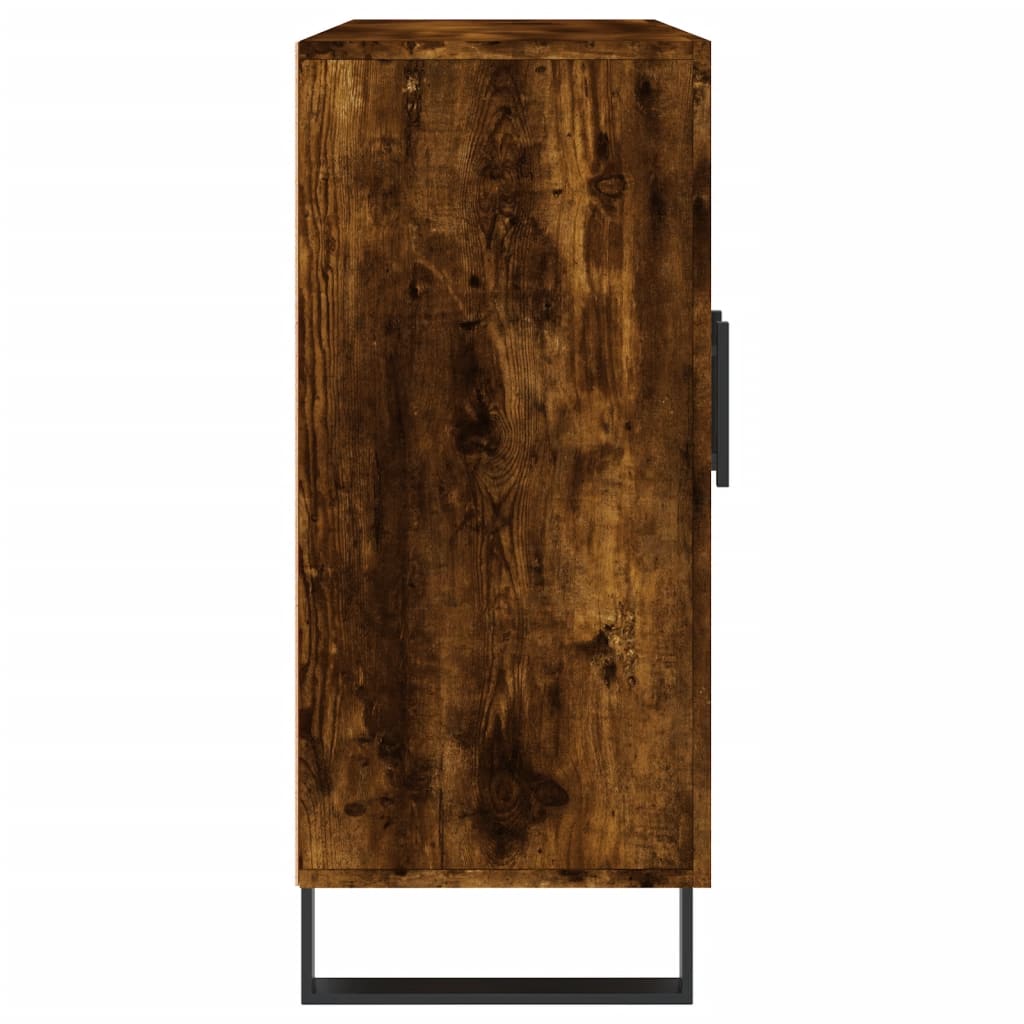 Dressoir 90x34x80 cm bewerkt hout gerookt eikenkleurig is nu te koop bij PeponiXL, paradijselijk wonen!