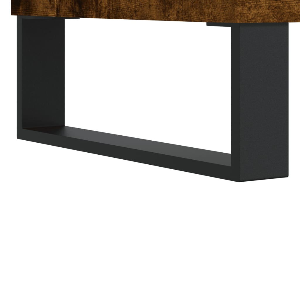 Dressoir 90x34x80 cm bewerkt hout gerookt eikenkleurig is nu te koop bij PeponiXL, paradijselijk wonen!