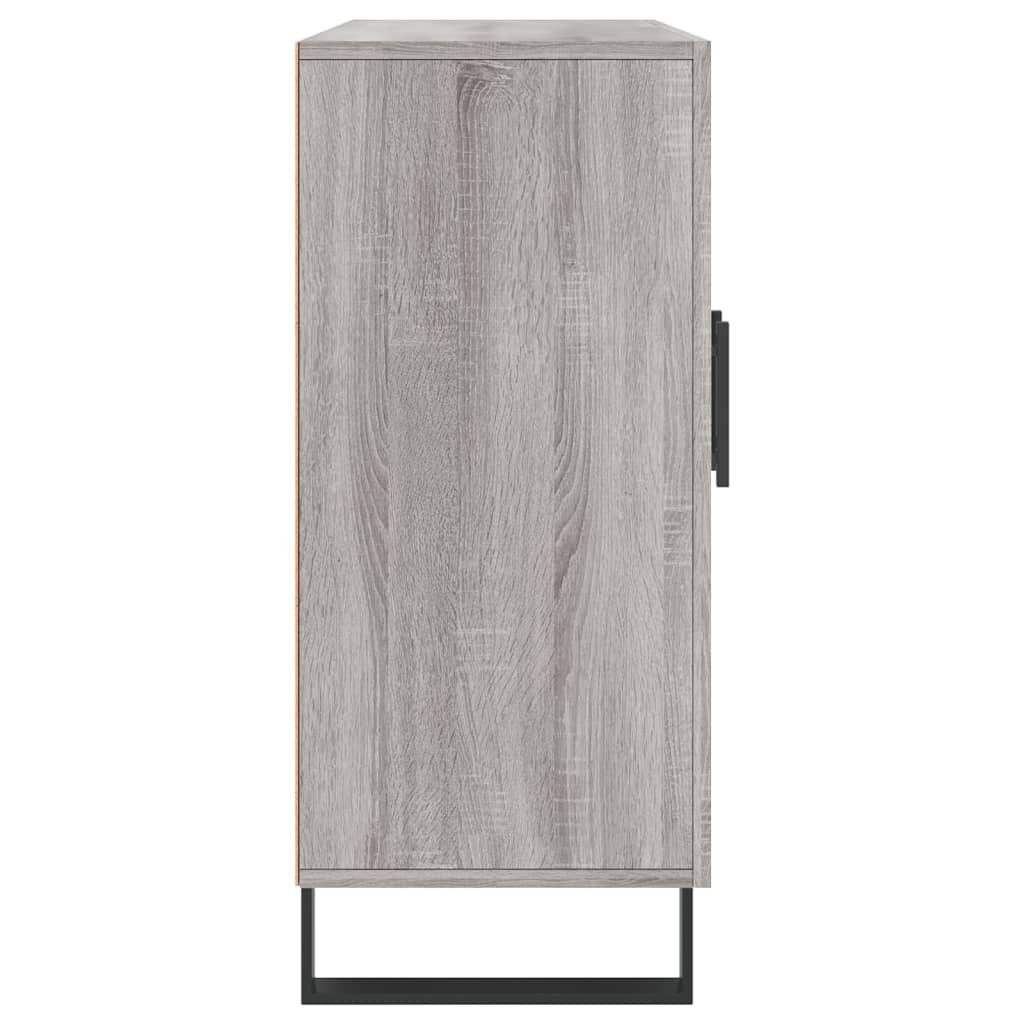 Dressoir 90x34x80 cm bewerkt hout grijs sonoma eikenkleurig is nu te koop bij PeponiXL, paradijselijk wonen!