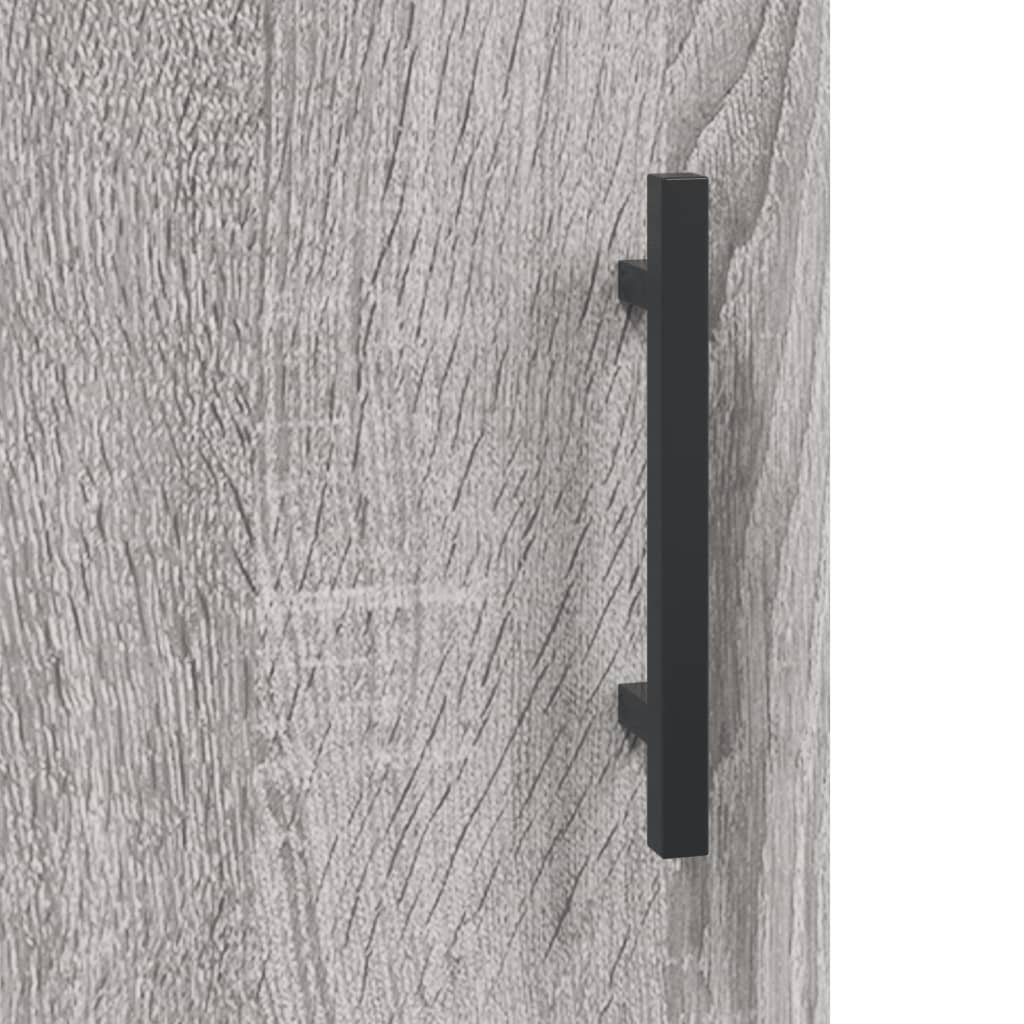 Dressoir 90x34x80 cm bewerkt hout grijs sonoma eikenkleurig is nu te koop bij PeponiXL, paradijselijk wonen!