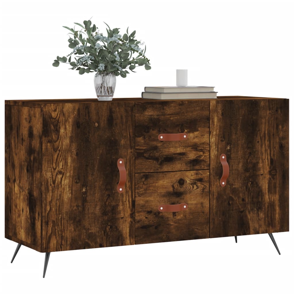 Dressoir 100x36x60 cm bewerkt hout gerookt eikenkleurig is nu te koop bij PeponiXL, paradijselijk wonen!