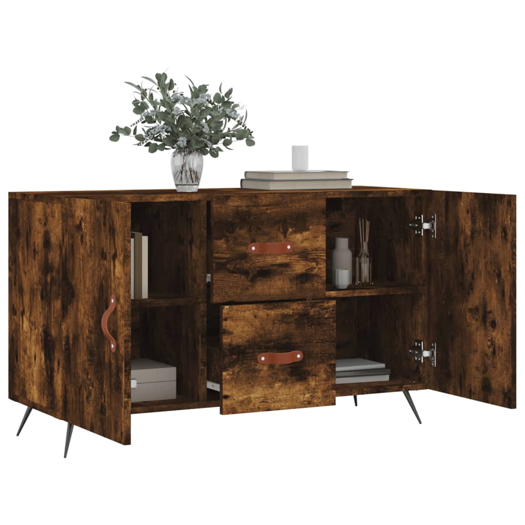 Dressoir 100x36x60 cm bewerkt hout gerookt eikenkleurig is nu te koop bij PeponiXL, paradijselijk wonen!